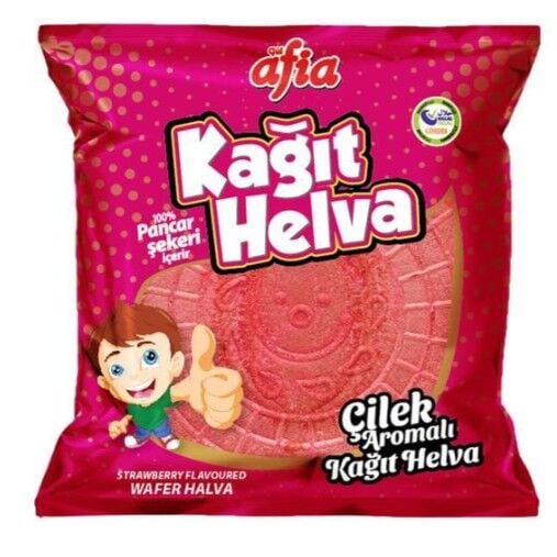Afia Çilekli Kağıt Helva 45 Gr