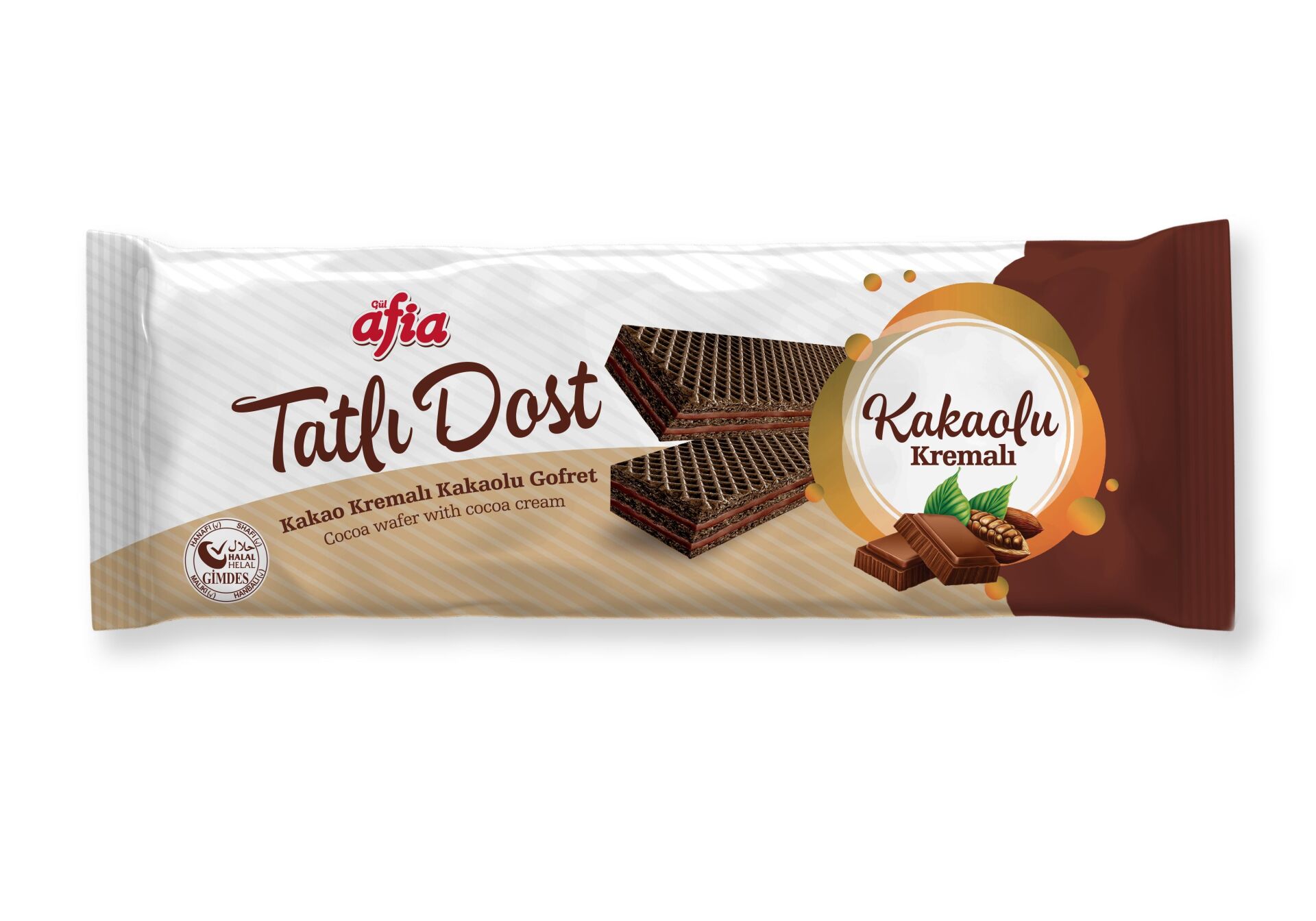 Afia Tatlı Dost Kakao Kremalı Gofret 140 gr 7 Alana 1 Bedava