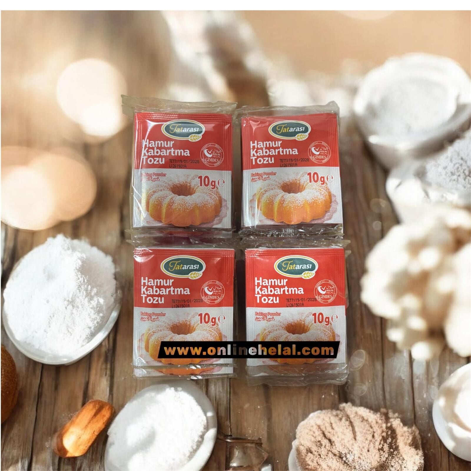 Tatatası Hamur Kabartma Tozu 10*10gr 4lü Set