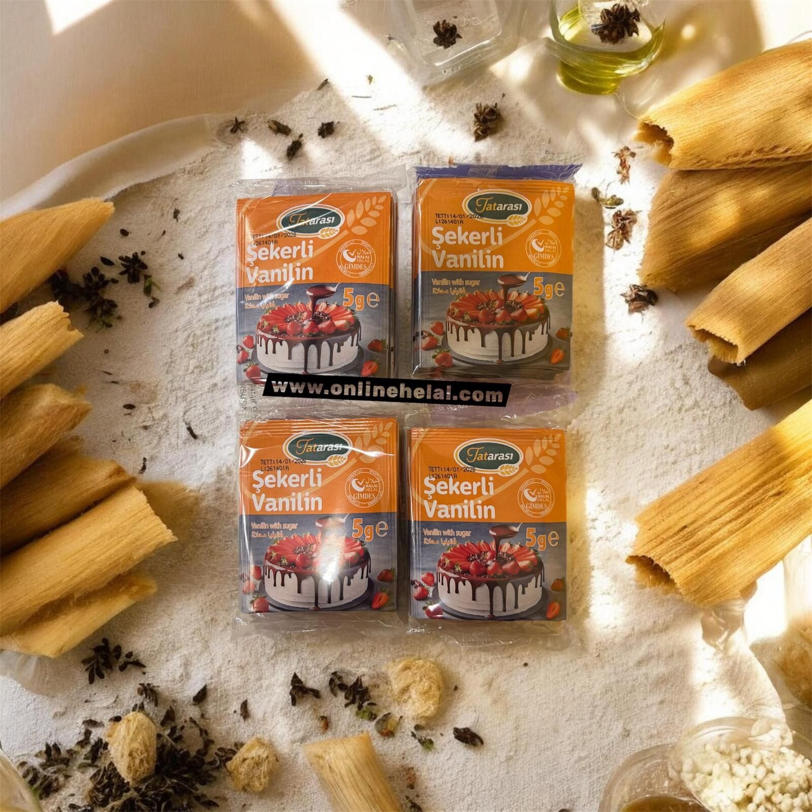 Tatarası Şekerli Vanilin 10*5gr 4lü Set