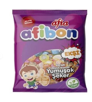 Afia Afibon Ekşi Karışık Meyveli Yumuşak Şeker 80 Gr