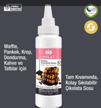 Milat Bitter Tatlı Sos 300 g - Waffle & Krep & Pankek & Tatlı & Dondurma Sosu