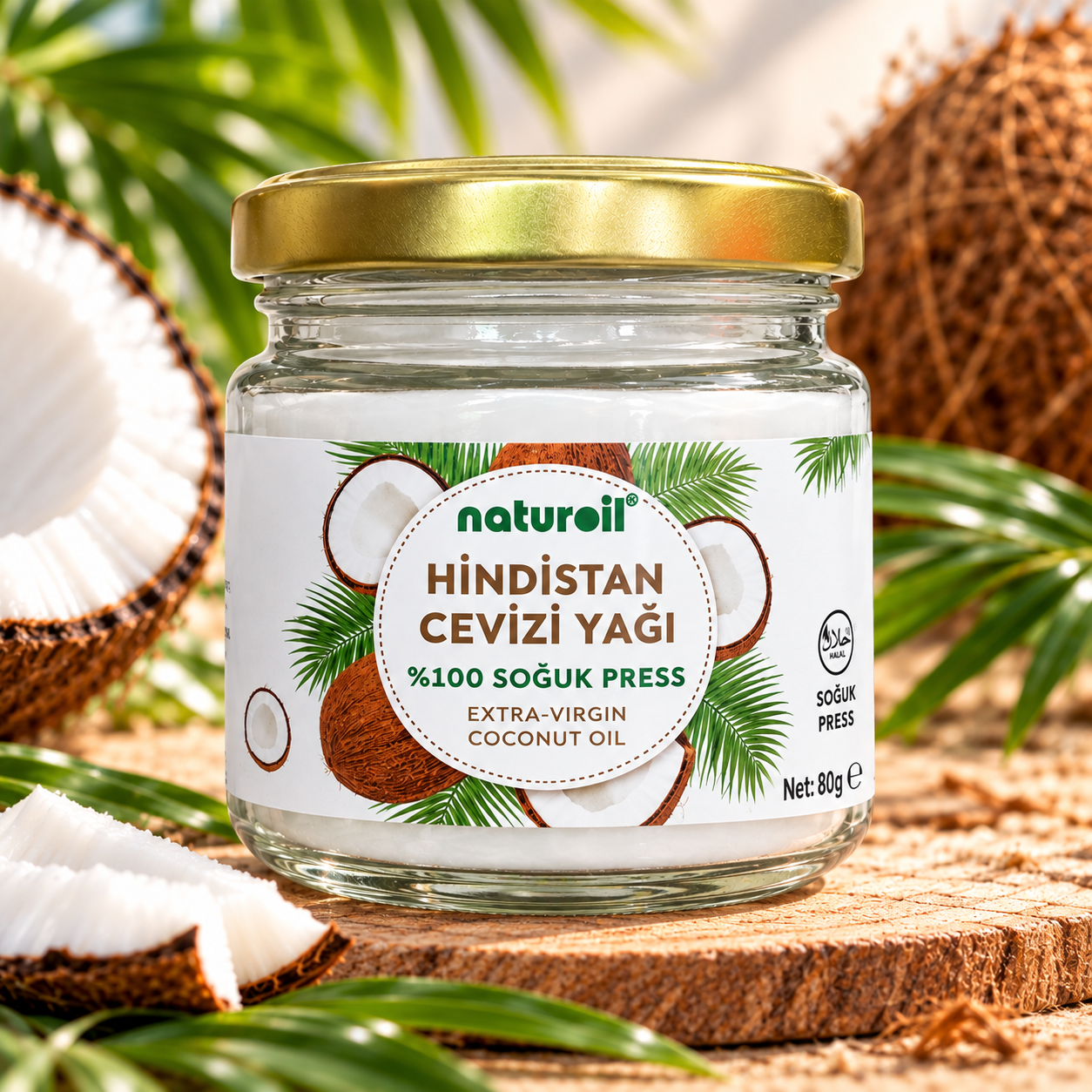 Naturoil Hindistan Cevizi Yağı 80gr