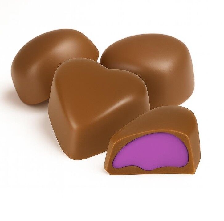 Milat Yaban Mersini Dolgulu Sargılı Kalp Çikolata 250 g