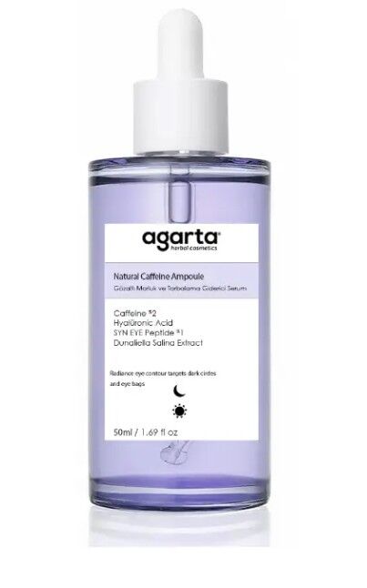 Agarta Morluk ve Torbalanma Karşıtı Kafein ve Peptit Kompleks Göz Altı Ampul Serum 50 ML