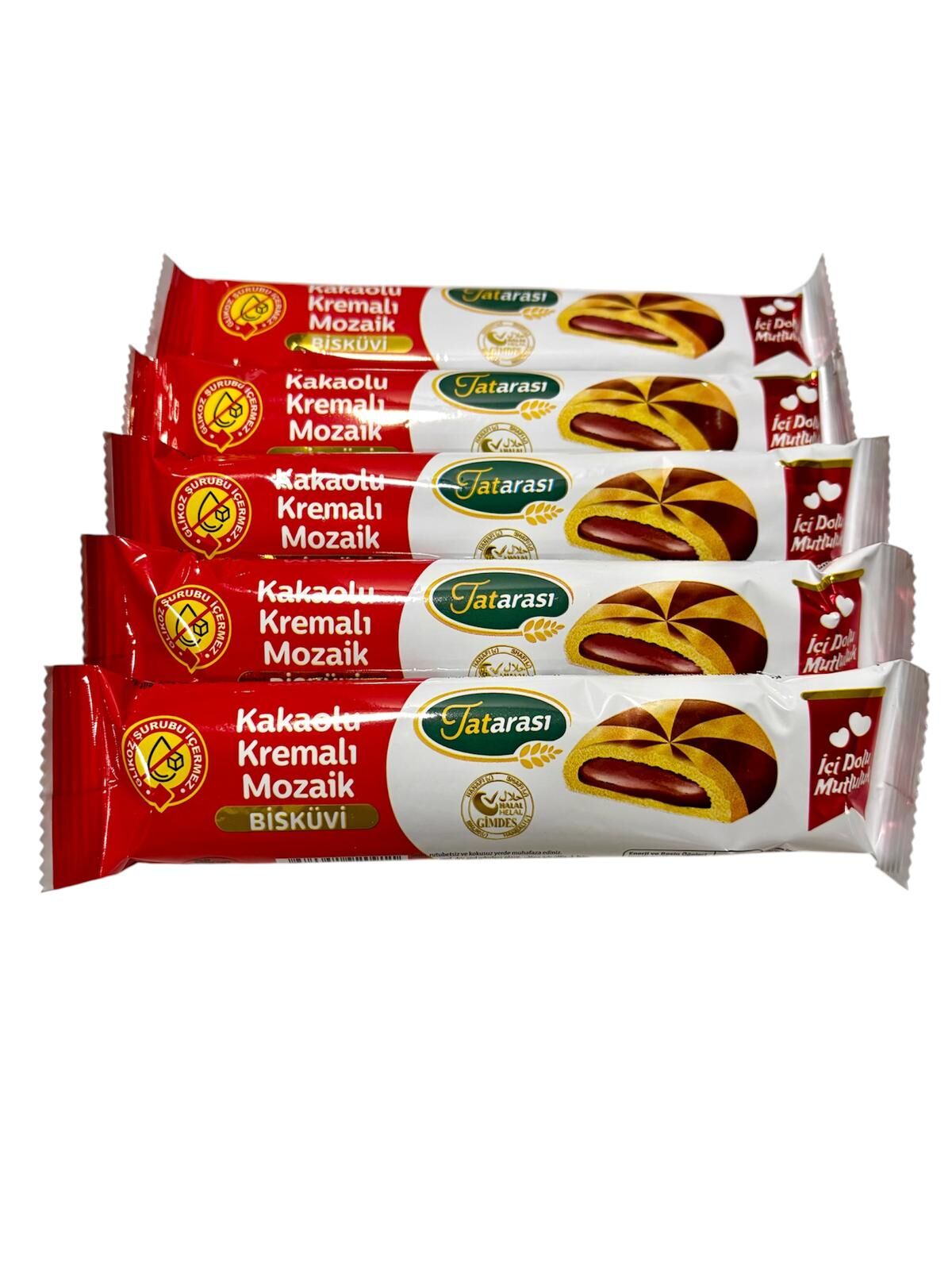 TATARASI KAKAO KREMALI MOZAİK BİSKÜVİ 40 GR*5li Set