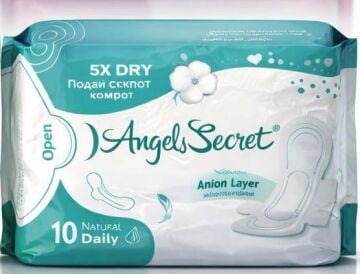 Angels Secret Aktif Oksijen ve Negatif İyon Gündüz Pedi