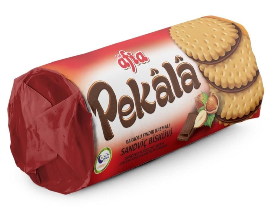 Afia Pekala Kakaolu Fındık Kremalı Sandviç Bisküvi 200 Gr. 3'lü Set