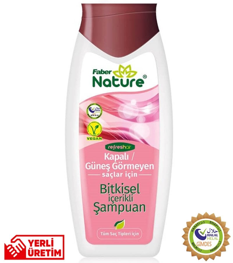 Faber Naturex Kapalı/Güneş Görmeyen Saçlar için Saç Şampuanı (400 ml Şişe)
