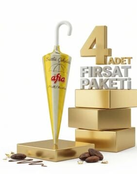 Afia Şemsiye çikolata 25gr 4lü Set