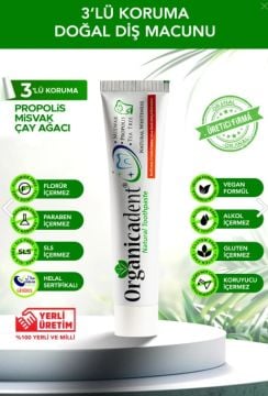 Organicadent Doğal Diş Macunu 75 ml 3'lü Aile Paketi