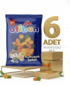 Afia Afibon Yumuşak Şeker 6x80 Gr