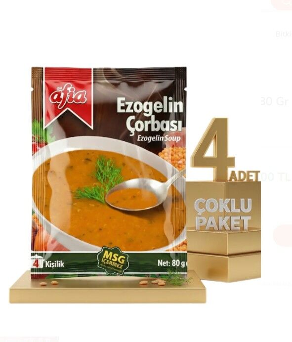 Afia Ezo Gelin Çorbası 80 Gr 4lü Set