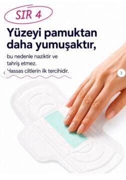 Angels secret Gece Süper Emici Ultra İnce Anyonlu Hijyenik Ped 4lü