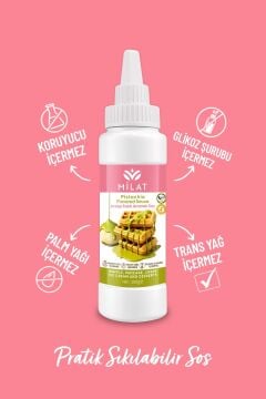 Milat Antep Fıstık Aromalı Tatlı Sos 300 g - Waffle & Krep & Pankek & Tatlı & Dondurma Sosu