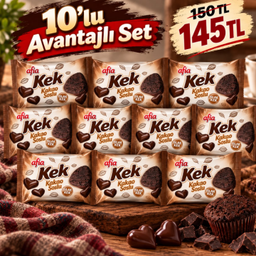 Afia Kakao Soslu Islak Kek 35 Gr 10lu Set