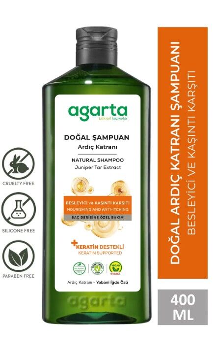Agarta Ardıç Katranı ve Keratin Şampuanı 400 Ml