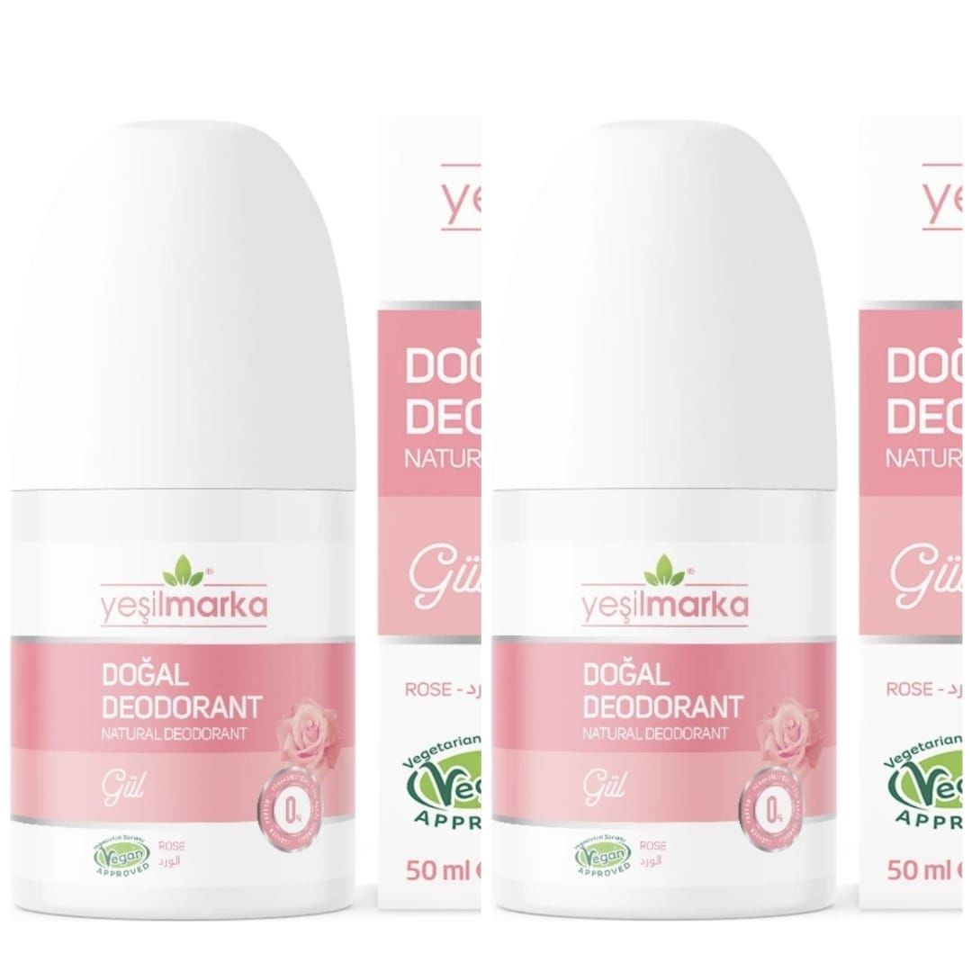 Yeşilmarka Doğal Deodorant – Gül 50ml* 2li Set