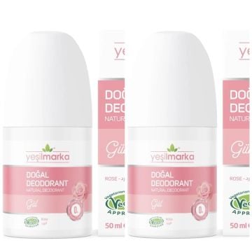 Yeşilmarka Doğal Deodorant – Gül 50ml* 2li Set
