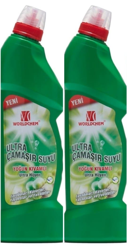 Worldchem Yoğun Kıvamlı Çamaşır Suyu 750 ml * 2li Set