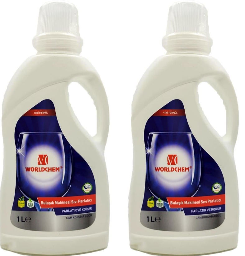 Worldchem Bulaşık Makine Parlatıcısı 1lt * 2li Set