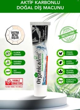 Organicadent Aktif Karbonlu Doğal Diş Macunu 105gr