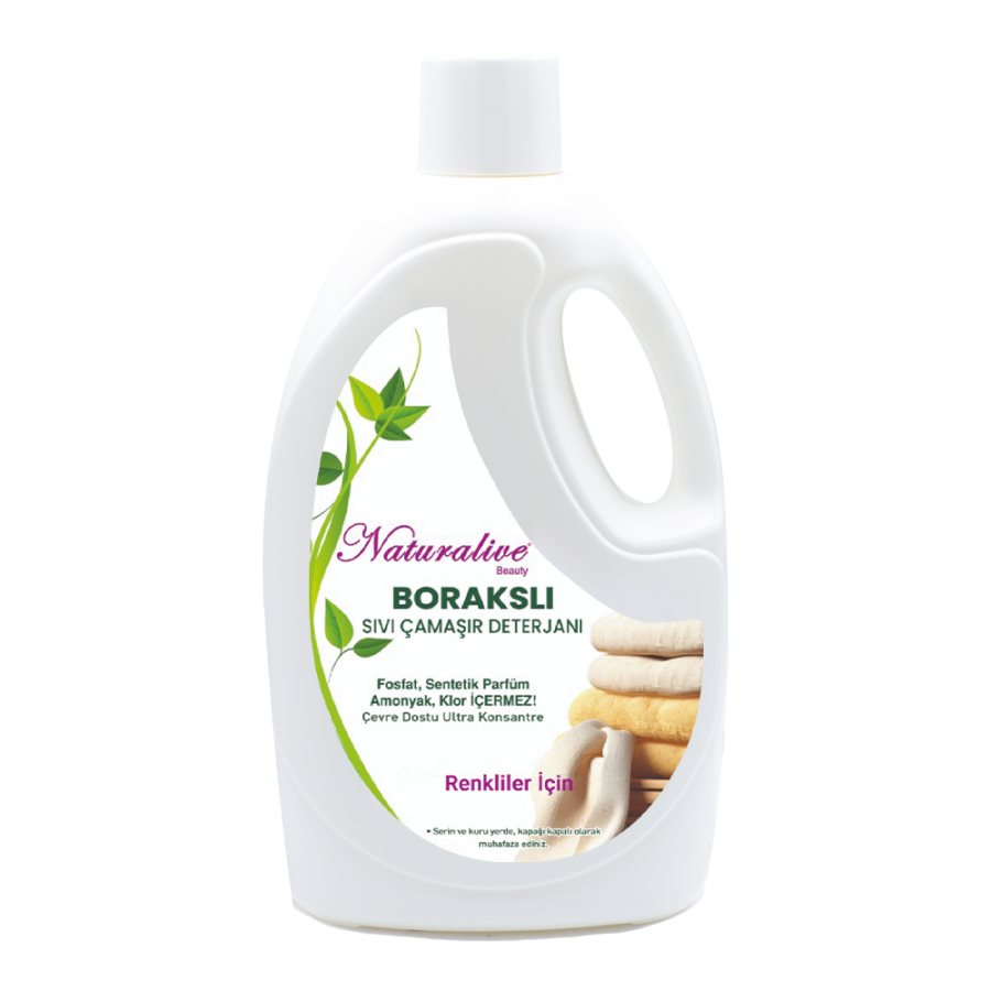 Naturalive Renkliler İçin  Çamaşır Makinesi Deterjanı 2.5lt