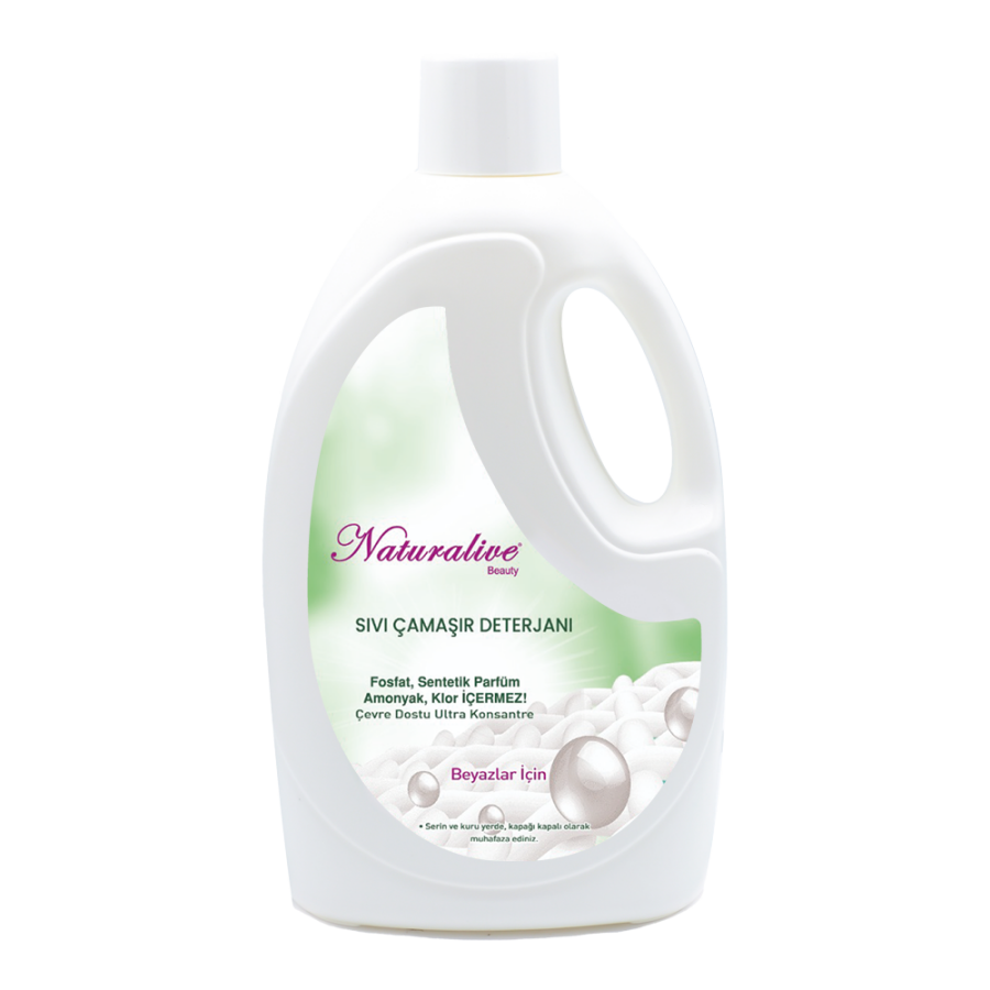 Naturalive Beyazlar İçin Çamaşır Makinesi Deterjanı 2.5lt