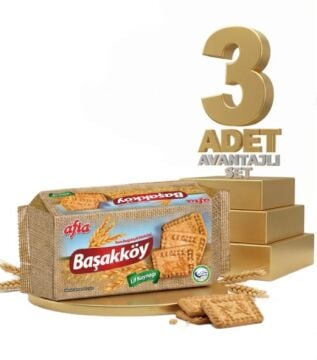 Afia Başakköy Tam Buğdaylı Bisküvi 110 Gr 3lü set
