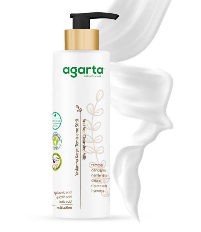Agarta Doğal Doğal Yaşlanma Karşıtı Temizleme Sütü  225ml