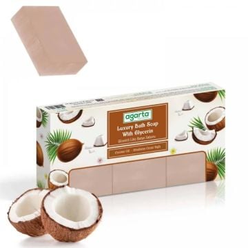 Agarta El Yapımı Doğal Banyo Sabunu Hindistan Cevizi 3*150 GR