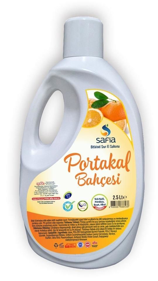 Safia Portakal Bahçesi Sıvı Sabun 2,5lt