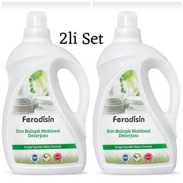 Feradisin Bitkisel Jel Bulaşık Makinesi Deterjanı 2lt * 2Li Set