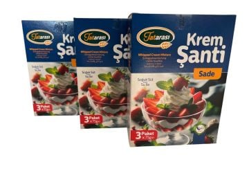 Tatarası Sade Krem Şanti 225 GR*3lü Set