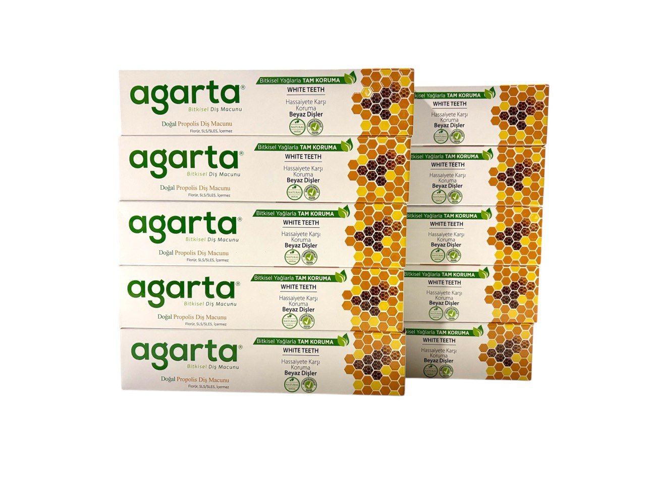 Agarta Doğal Propolisli Diş Macunu 100 ml 10 ADET