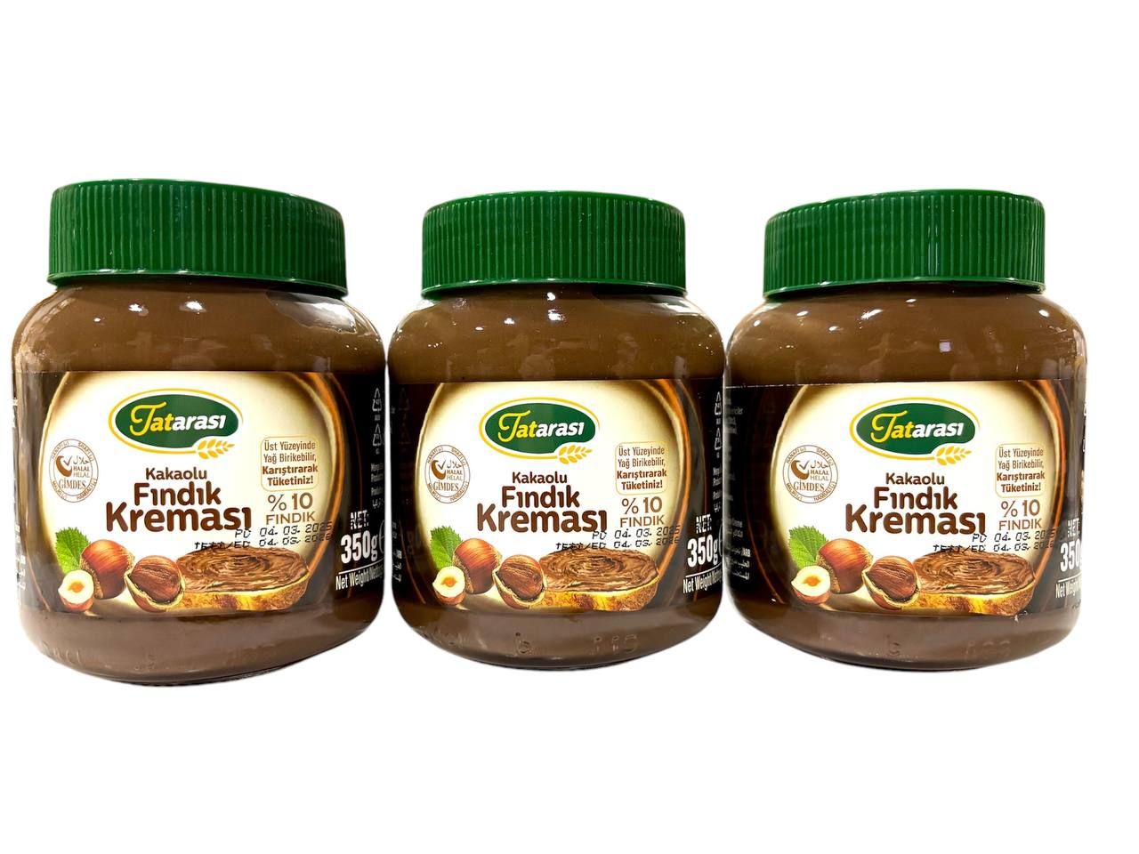 Tatarası Kakaolu Fındık Kreması 350 GR*3lü Set