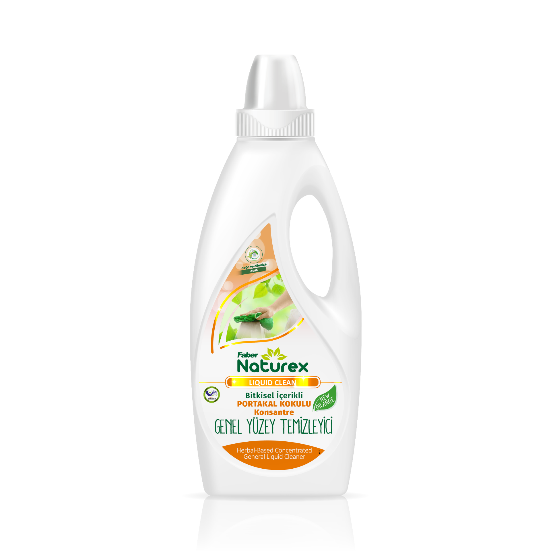 Faber Naturex Portakallı Yer ve Yüzey Genel Temizleyici (1 L Şişe)