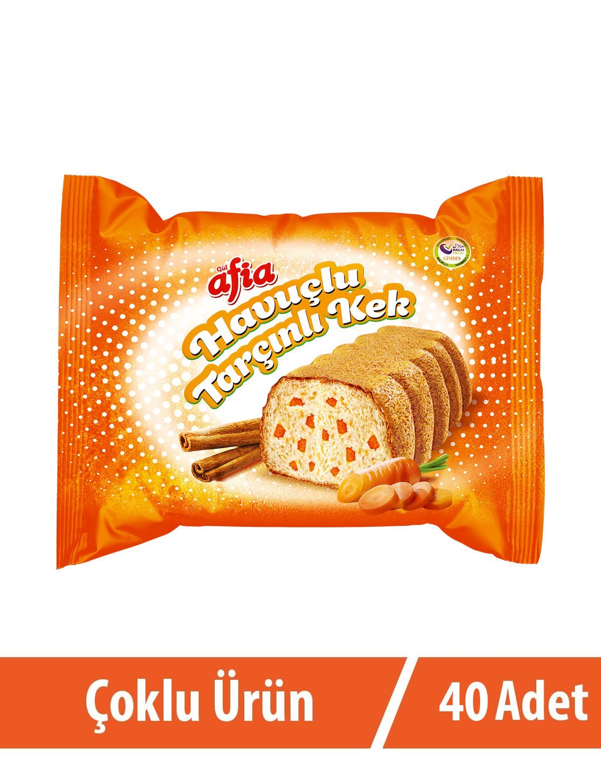 Afia Havuç Tarçınlı Kek 40*40 Gr