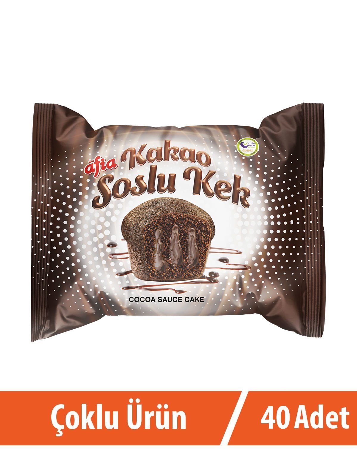 Afia Kakao Soslu Kek 40*40 Gr
