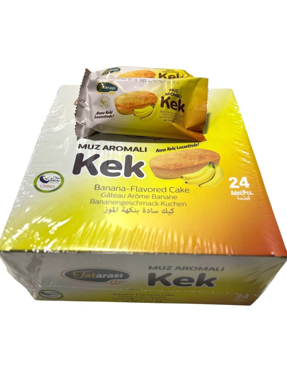 Tatarası Muz Aromalı Kek 50 Gr 24lü Kutu