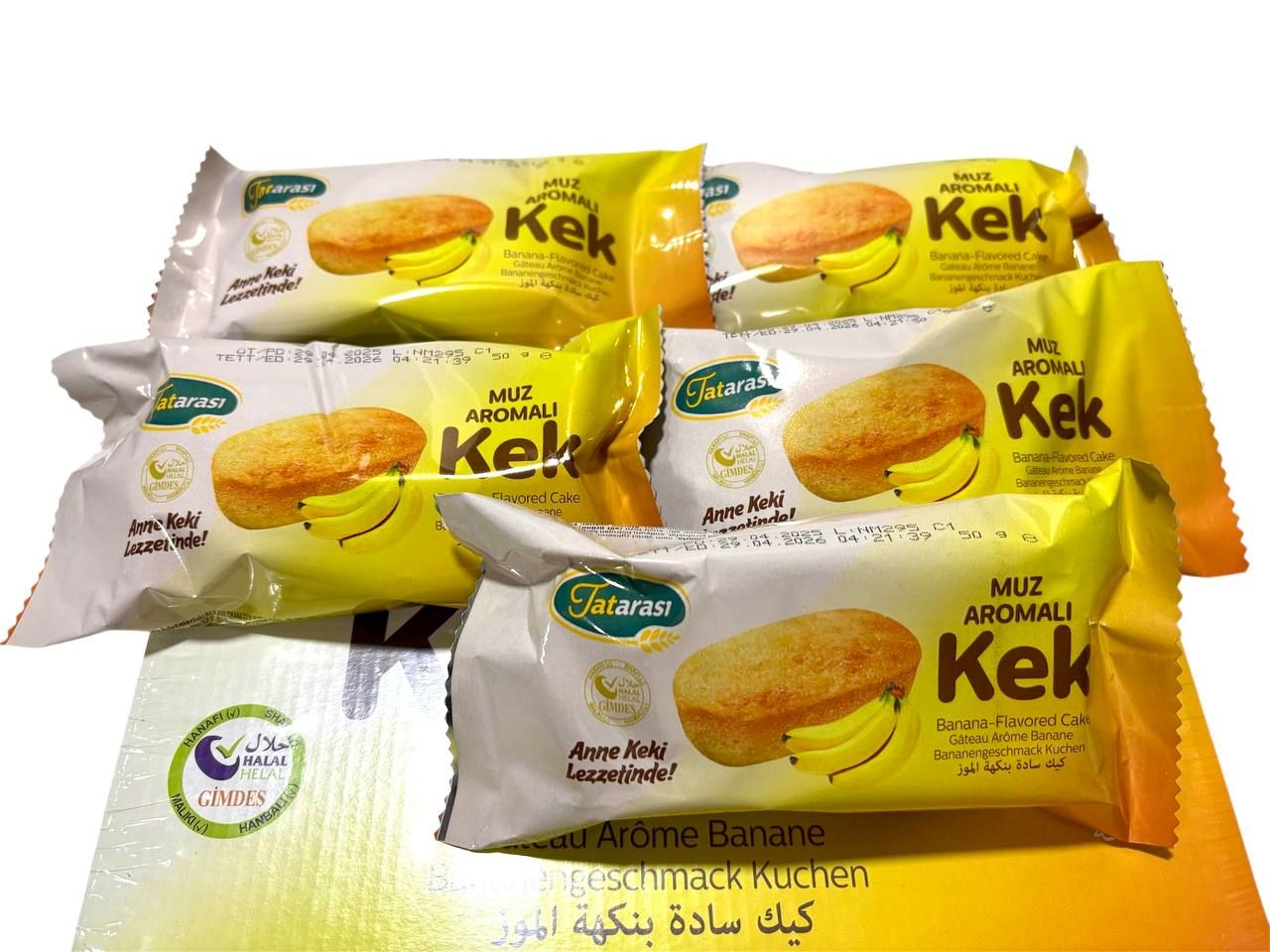 Tatarası Muz Aromalı Kek 50 Gr 5li Set