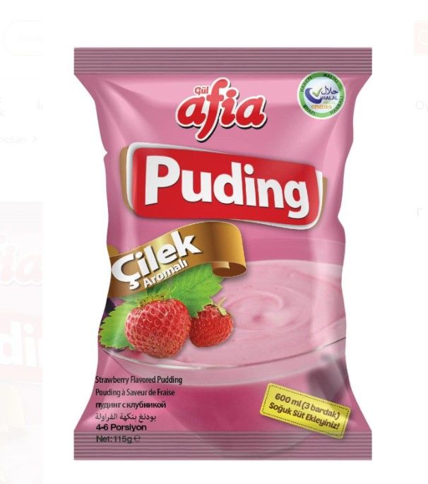Afia Çilekli Puding 115 Gr