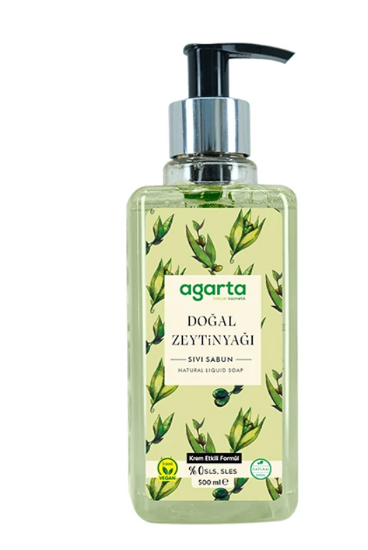 Agarta Doğal Zeytinyağlı Sıvı Sabun 500 ml