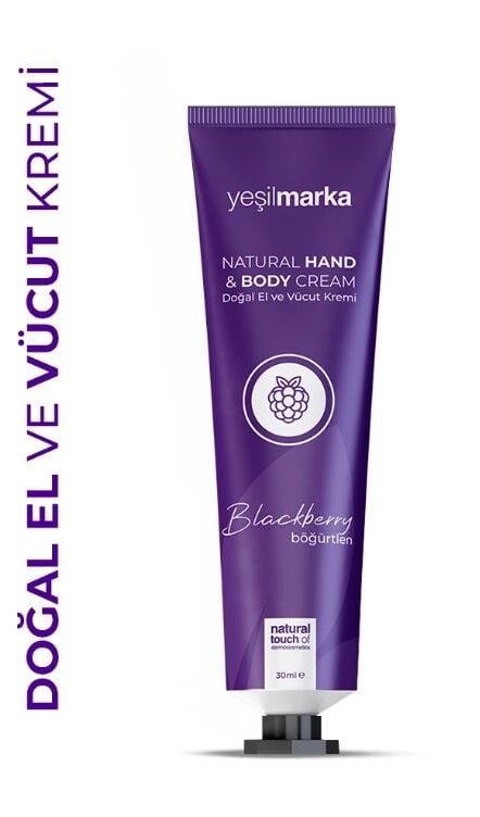 Yeşilmarka Doğal El ve Vücut Kremi Böğürtlen 30ml