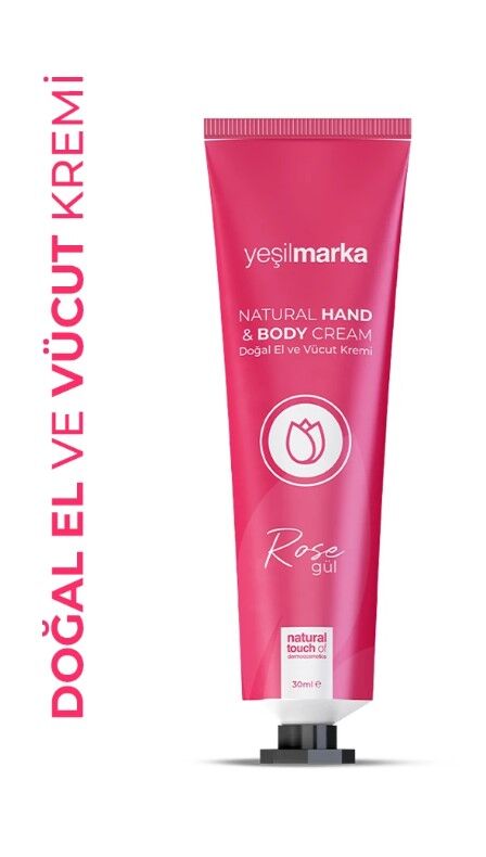 Yeşilmarka Doğal El ve Vücut Kremi Gül 30ml
