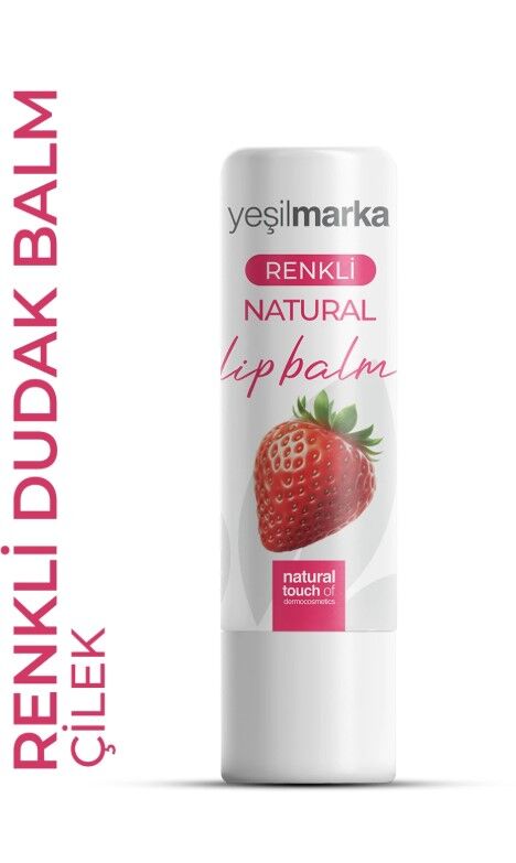 Yeşilmarka Renkli Doğal Dudak Balmı Çilek