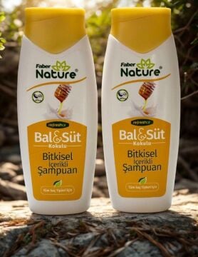Faber Naturex Bitkisel Şampuan 400Ml (Ballı/Sütlü) * 2li Set