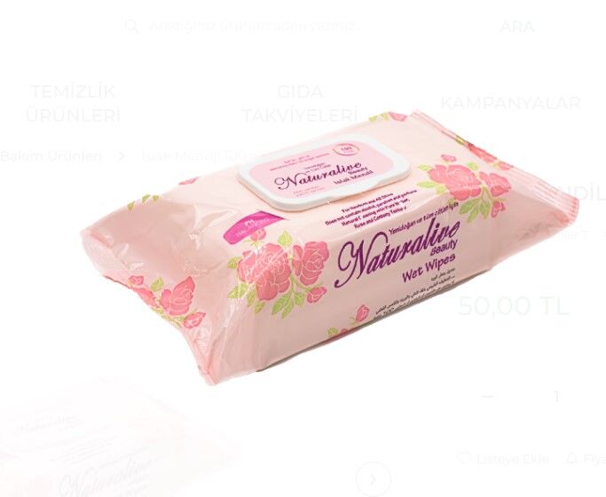 Naturalive Doğal Islak Mendil 100 Adet