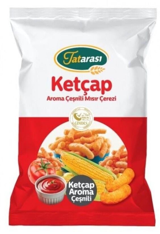 Tatarası Ketçap Çeşnili Mısır Cips 40 GR 3lü Set