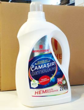Worldchem Bitkisel Renkliler İçin Sıvı Çamaşır Deterjanı 2LT